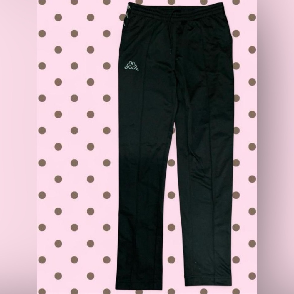 Kappa 222 Banda Rastoria Slim Black Track Pants